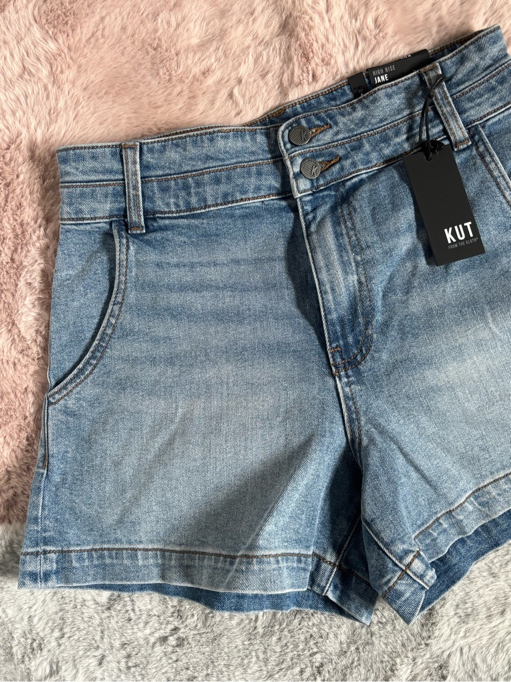 Kut from the kloth miracle high waisted denim shorts
